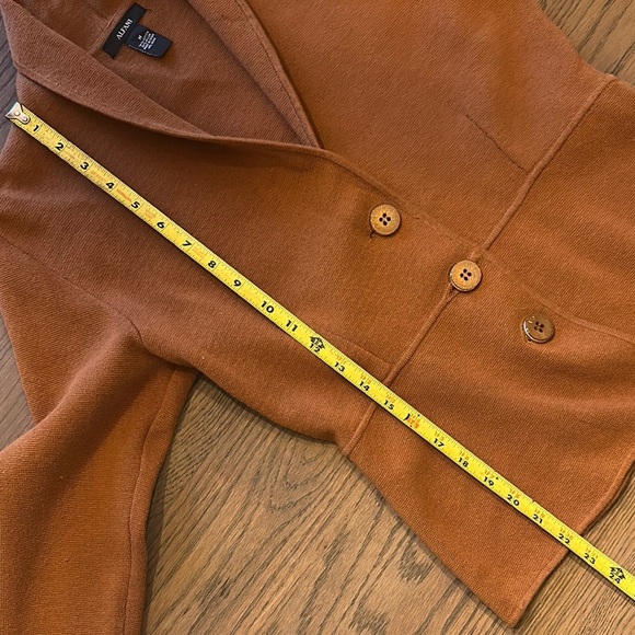 Alfani Brown Sweater Jacket Size Medium - Picture 5 of 6